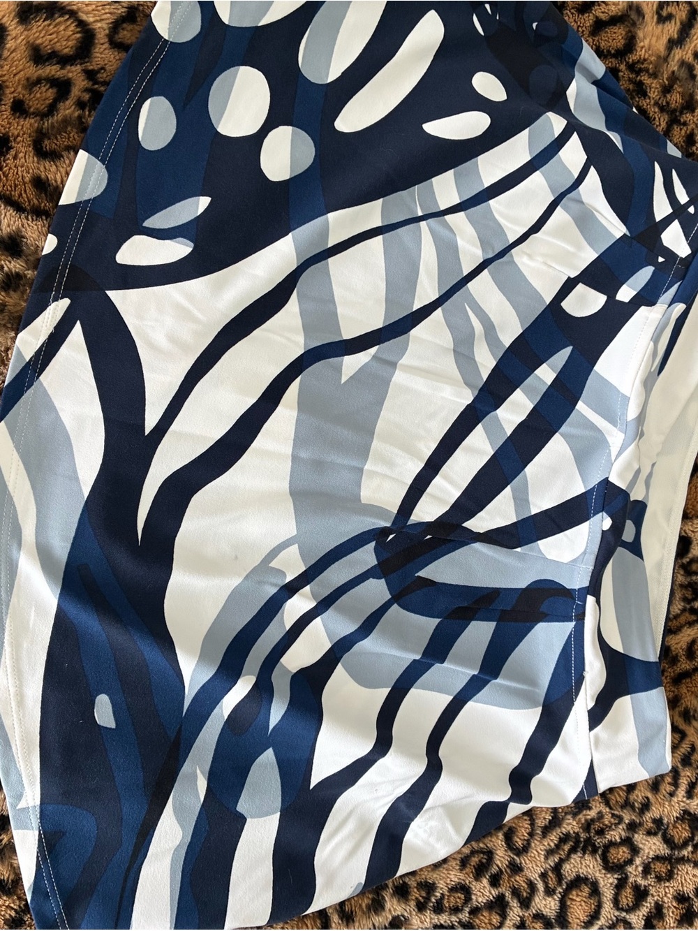 FP Movement by Free People Navy and White Abstract Print Skirt - Picture 4 of 4